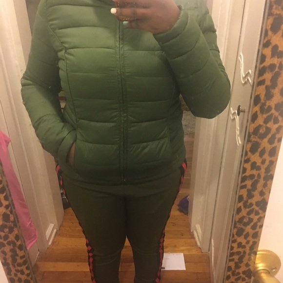 Primark Green Packable Down Coat Jacket 